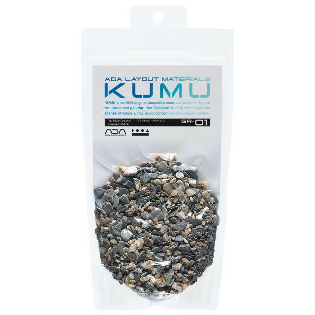 ADA KUMU GR-01 Flat River Gravel S (250ml)