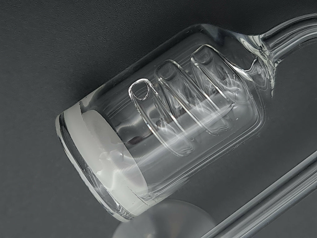 Glass Carbon Dioxide Diffuser with Spiral Bubble Counter