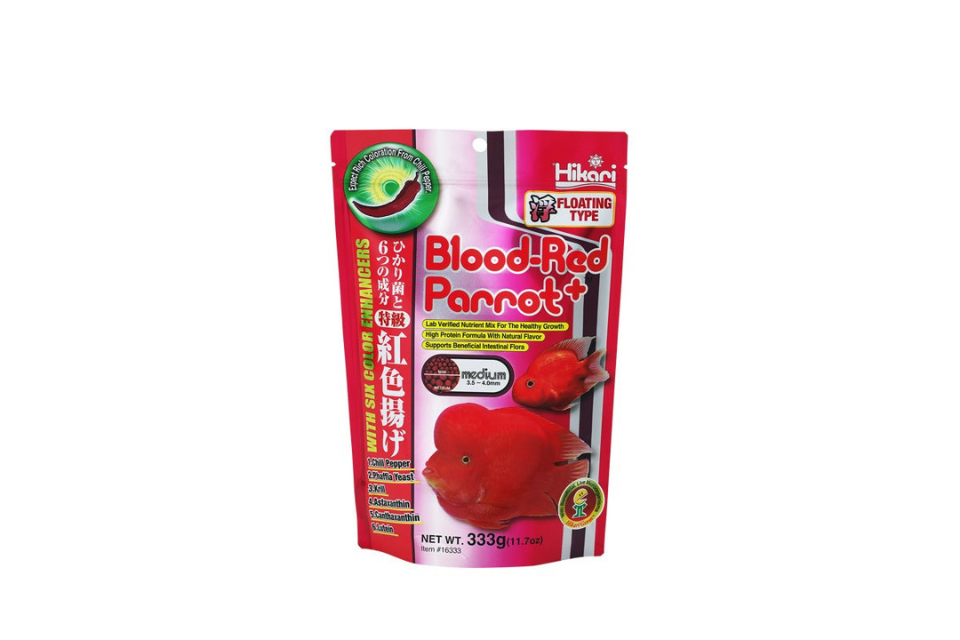 Hikari blood cheap parrot food