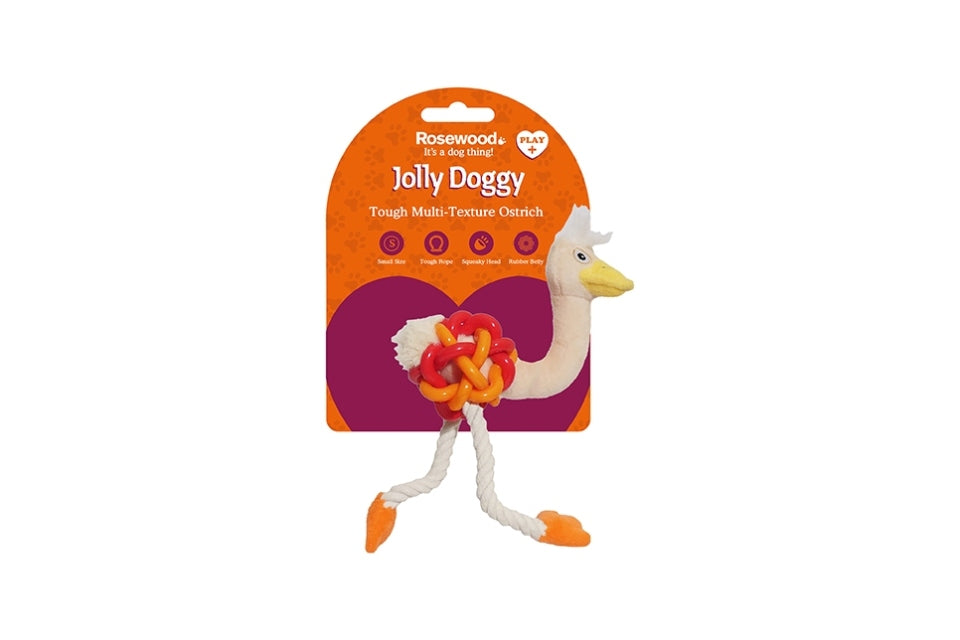 Jolly Doggy Tough Multi-Texture Ostrich
