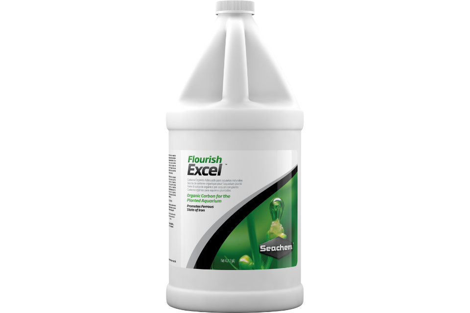 Seachem Flourish Excel 4L large volume jug – liquid carbon source for aquascaping and planted aquarium maintenance.